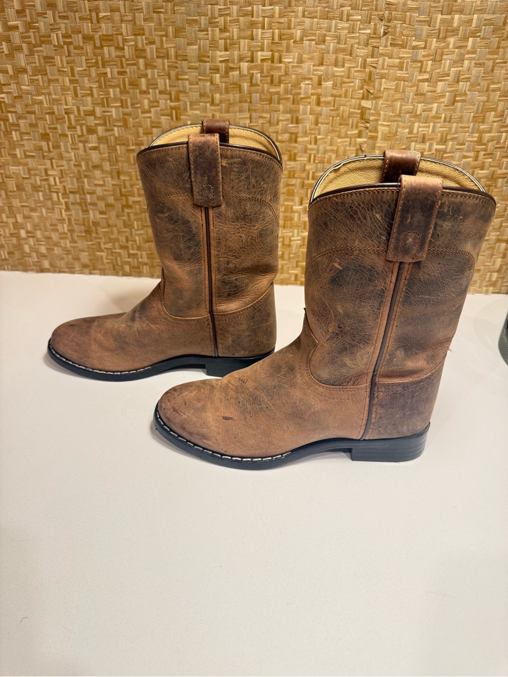 Classic Brown Kids Cowboy Boots